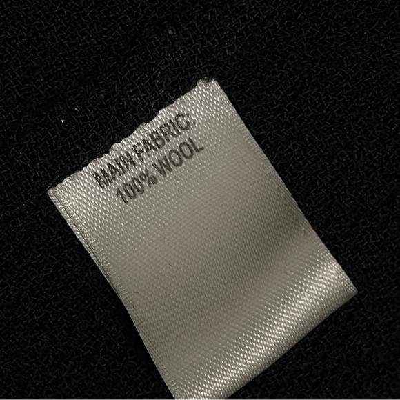 St. John Coatigan 100% Wool Black Knit Cardigan Jacket Long Line Womens 10 - Picture 7 of 13